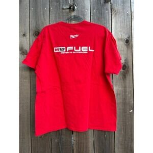 Milwaukee Tool M18 FUEL Red Graphic T-Shirt Mens XL Gildan Heavy Cotton Tee